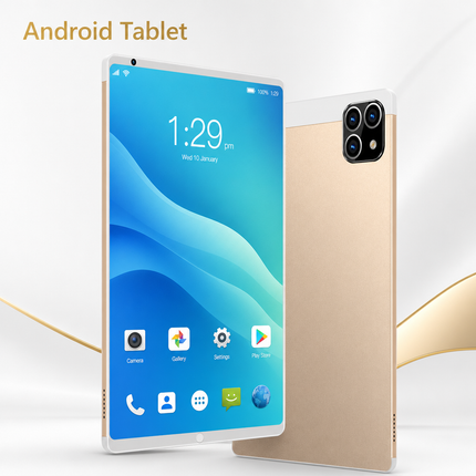 Tablette Android 12 K10 de 8 pouces – Écran 2K 2560 × 1600, 12 Go RAM, 640 Go de stockage, Wi-Fi, 4G LTE, double SIM et batterie 7800 mAh