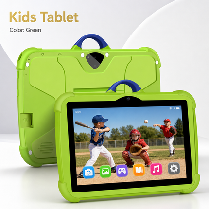 Tablette Enfant 7 Pouces Android 13 – 4GB RAM, 64GB ROM, Caméras Doubles, Cadeau Idéal pour les Enfants
