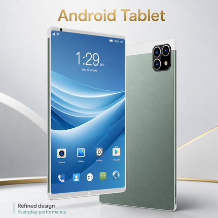 Tablette Android 12 K10 de 8 pouces – Écran 2K 2560 × 1600, 12 Go RAM, 640 Go de stockage, Wi-Fi, 4G LTE, double SIM et batterie 7800 mAh