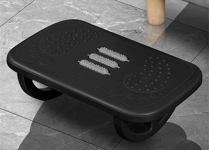 Repose-Pieds à Bascule pour Sous le Bureau – Repose-Jambes Ergonomique – Planche d’Équilibre – Tabouret Confortable pour Bureau, Maison et Étude – Plastique Durable – Assemblage Simple