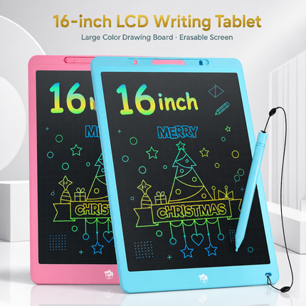 Tablette d’écriture LCD 16 pouces – Ardoise électronique effaçable pour dessin et apprentissage dès 3 ans