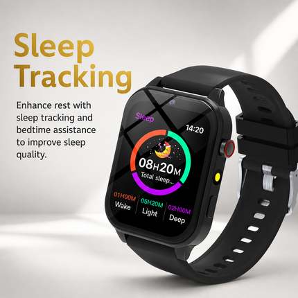 Montre intelligente pour enfant avec caméra HD, écran tactile 1,83 po, jeux, suivi du sommeil et podomètre