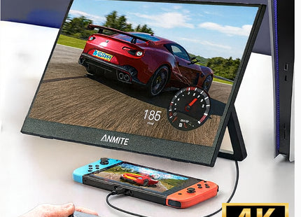 Écran Tactile Portable Anmite 16 Pouces 1200P HDR – Moniteur Gaming pour PC, Xbox, PS5, Switch et Téléphone