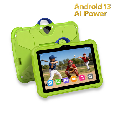 Tablette Enfant 7 Pouces Android 13 – 4GB RAM, 64GB ROM, Caméras Doubles, Cadeau Idéal pour les Enfants