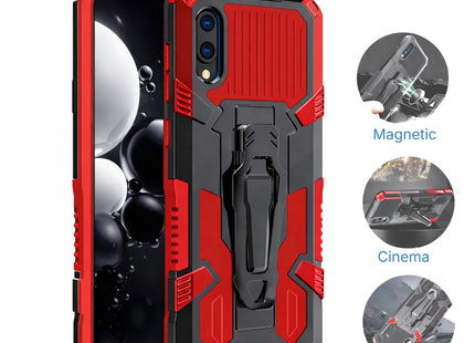Funda Peaktop a prueba de golpes con soporte magnético para Samsung Galaxy A02S, A03 Core, A01, A30 y A70 (soporte y soporte)