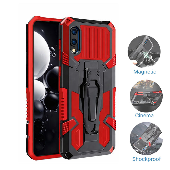 Coque Antichoc Peaktop avec Support Magnétique pour Samsung Galaxy A02S A03 Core A01 A30 A70 - Bracket & Kickstand