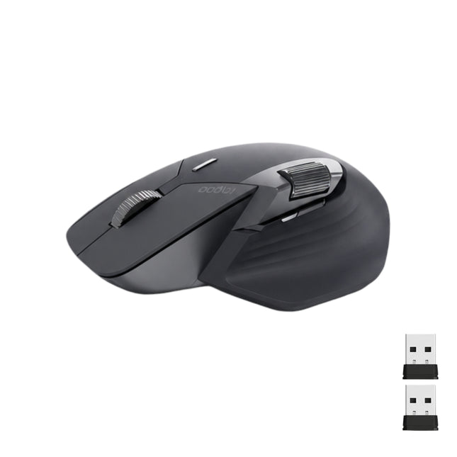 Souris Sans Fil Multi-Appareils Ergonomique MT760L/MT760M – 4000 DPI – Capteur Laser – 11 Boutons Programmables – Batterie 90 Jours – Recharge USB-C – Technologie M+ Cross-Computer – Charge Sans Fil Qi Compatible