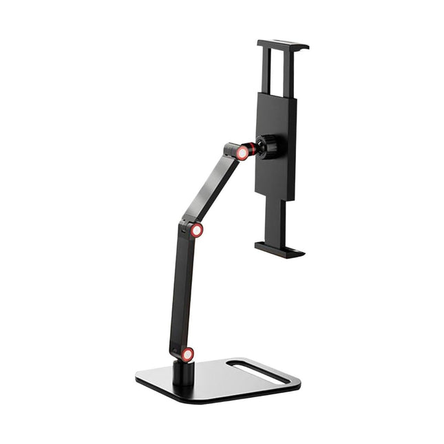 Support de Bureau pour Écran Portable  – Bras d’écran unique réglable en métal 3 sections, fixation par serrage sans outil pour bureau, maison ou gaming