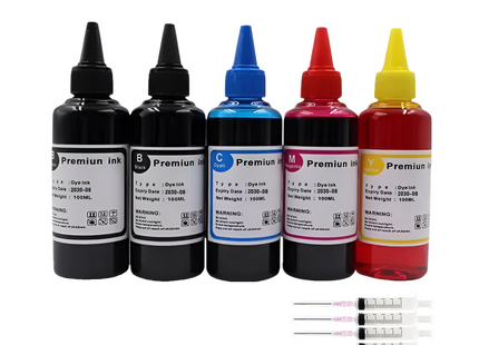 Kit de Recharge Universel d’Encre Colorée pour Imprimantes HP – Compatible avec HP 301, 302, 304, 305 XL (Deskjet 2540, 2050, 2620, 5030, etc.)