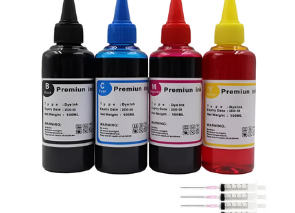 Kit de Recharge Universel d’Encre Colorée pour Imprimantes HP – Compatible avec HP 301, 302, 304, 305 XL (Deskjet 2540, 2050, 2620, 5030, etc.)
