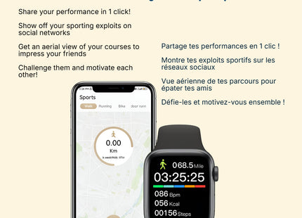 Montre Connectée S9 MAX Ultra – Écran AMOLED 2,19" – GPS – 4G – Suivi Santé (Fréquence Cardiaque, Pression Artérielle) – Étanche – Compatible Android, IOS