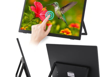 Écran de Surveillance Tactile 13" Aramox 4:3 - Interface Multimédia HD 800x600, Son 3D Stéréo, 60Hz, Design Économe en Espace avec Pivot Inclinable - Pour Bureau et Jeu