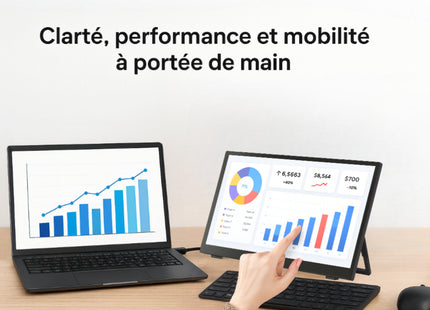 Écran de Surveillance Tactile 13" Aramox 4:3 - Interface Multimédia HD 800x600, Son 3D Stéréo, 60Hz, Design Économe en Espace avec Pivot Inclinable - Pour Bureau et Jeu