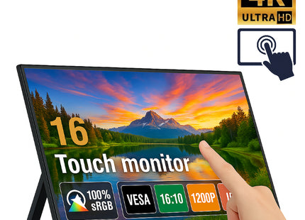 Écran Tactile Portable Anmite 16 Pouces 1200P HDR – Moniteur Gaming pour PC, Xbox, PS5, Switch et Téléphone