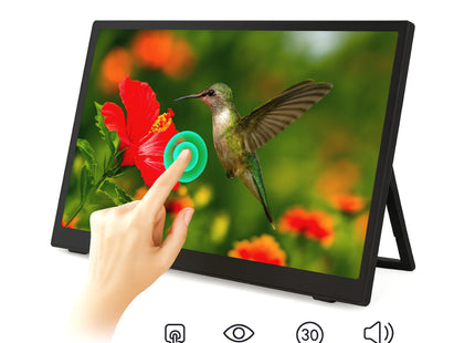 Écran de Surveillance Tactile 13" Aramox 4:3 - Interface Multimédia HD 800x600, Son 3D Stéréo, 60Hz, Design Économe en Espace avec Pivot Inclinable - Pour Bureau et Jeu