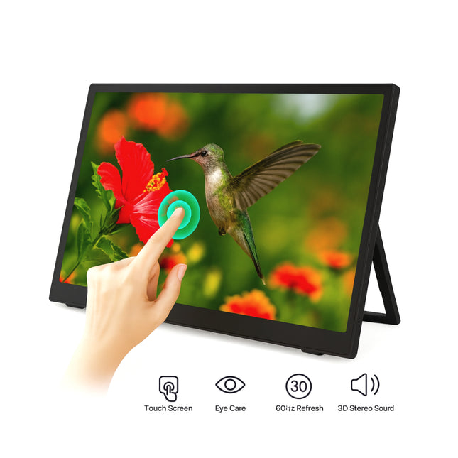 Écran de Surveillance Tactile 13" Aramox 4:3 - Interface Multimédia HD 800x600, Son 3D Stéréo, 60Hz, Design Économe en Espace avec Pivot Inclinable - Pour Bureau et Jeu