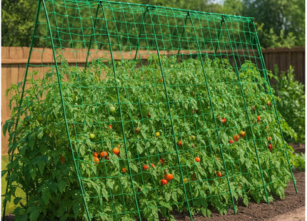 Treillis de Jardin Solide en Nylon – Filet de Support pour Plantes Grimpantes et Légumes – Mailles Carrées Résistantes