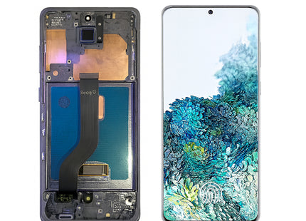 Écran Samsung S20 Plus 6.7" Super AMOLED – Remplacement LCD + Cadre + Digitizer – Compatible G985/G986