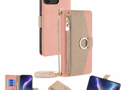 Étui Portefeuille Bandoulière Cuir avec Miroir et Longue Dragonne | Poche Pour Samsung Galaxy A05 A06 A16 A15 A36 A56 A26 5G