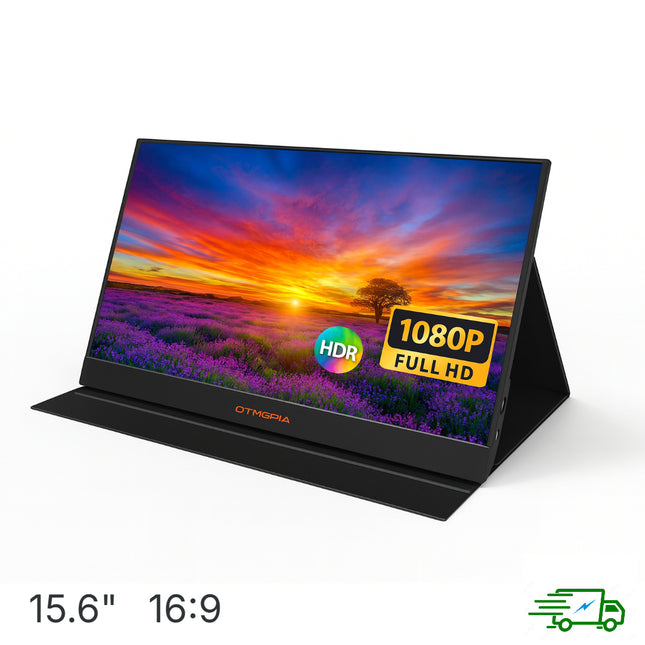 Moniteur Portable 15,6 Pouces FHD 1080P - Ecran Externe USB-C/HDMI HDR - Compatible PC, Mac, Phone, PS5, Switch