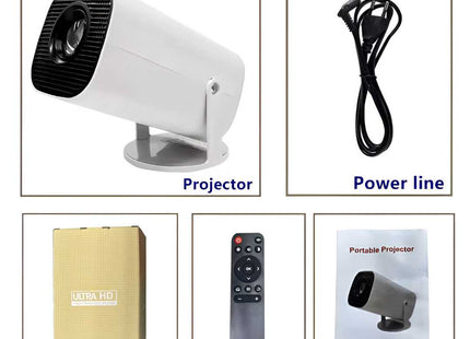 Mini Projecteur Portable Android 11 [2026] | WiFi 6 & Bluetooth 5.4 | Compatible 4K, Home Cinema, Extérieur | 720P Native, 150 ANSI, Léger (0.75kg)