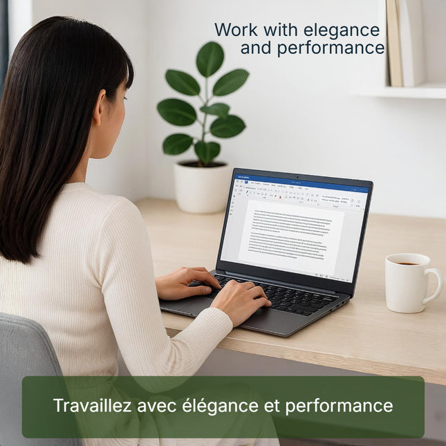 Gateway GW15-32P-C7GR-CA | Ordinateur Portable 15,6" FHD | Intel Celeron N4500 | 4GB RAM DDR5 | 128GB eMMC| Windows 11 Français - Anglais
