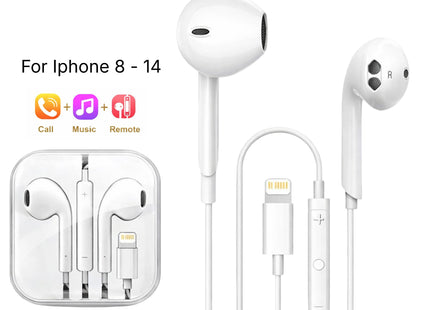 Écouteurs Filaire Type-C & Lightning Compatibles iPhone 8 à 17 Pro Max | Casque Intra-auriculaire avec ANC pour iPad, MacBook