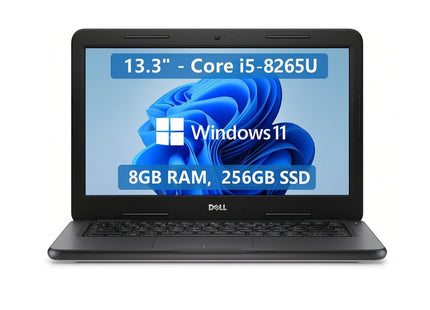 Dell Latitude 3310 Ordinateur Portable 13.3" - Core i5-8265U, 8GB RAM, 256GB SSD, Windows 11 Home