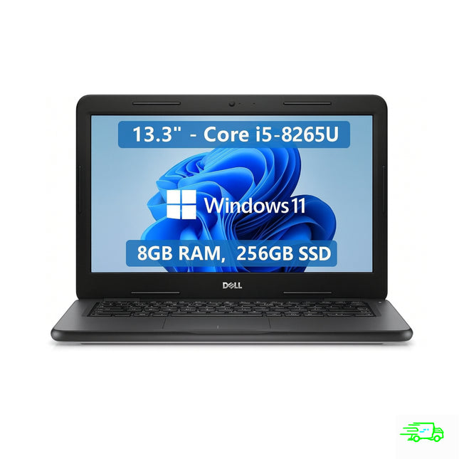 Dell Latitude 3310 Ordinateur Portable 13.3" - Core i5-8265U, 8GB RAM, 256GB SSD, Windows 11 Home