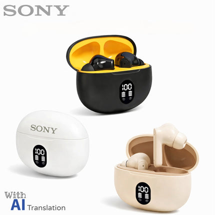 Sony True Wireless Earbuds – HiFi Stereo, Power Display, Compatible with iPhone and Samsung