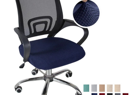 Housse de Siège Élastique Polyester pour Chaise de Bureau - Protège Chaise de Bureau, Fauteuil de Bureau, Protection Antitaches