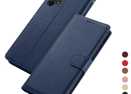 Coque Livret Cuir pour Samsung Galaxy A03, A03S, A10, A12, A13, A20E, A20S, A21S, A22, A31, A32, A33, A40, A41, A50, A51, A52, A53 4G/5G, A05S 5G - Étui de Protection Flip Poche Anti-Rayures